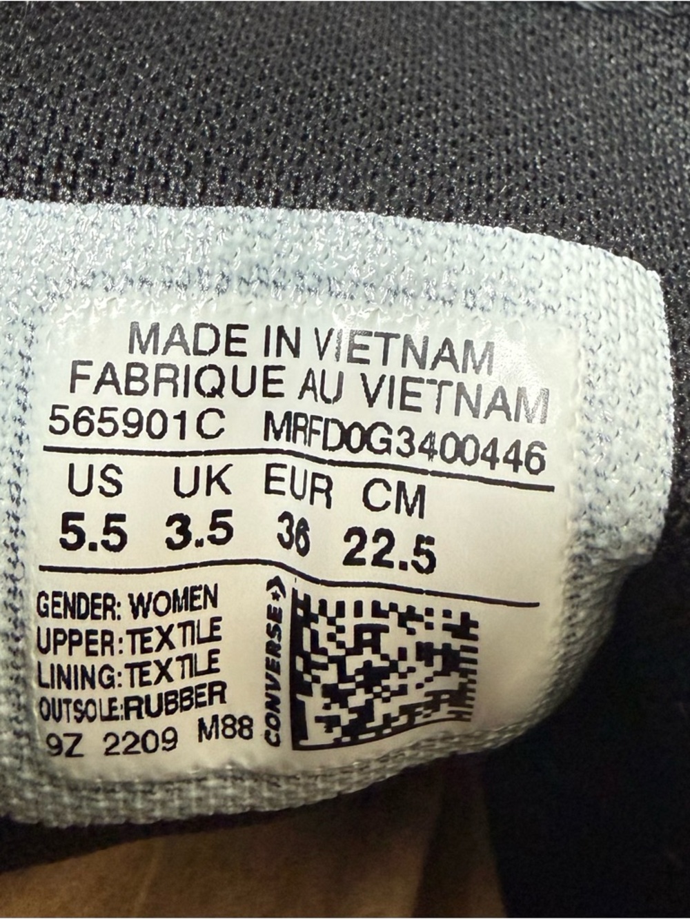 Converse Black and White Platform Lug Chuck Taylor High Top Sneakers - Picture 5 of 7